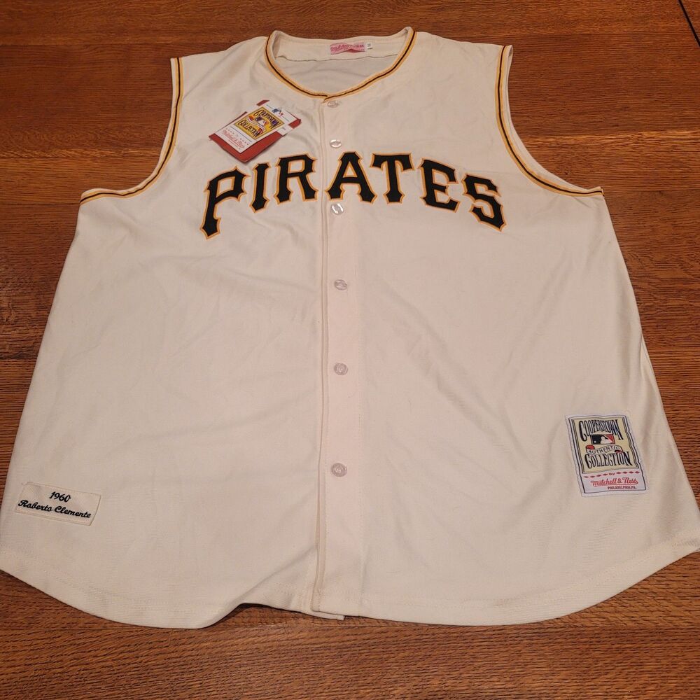 Roberto Clemente 1960 Pittsburgh Pirates Mitchell & Ness Cooperstown Jersey NWT